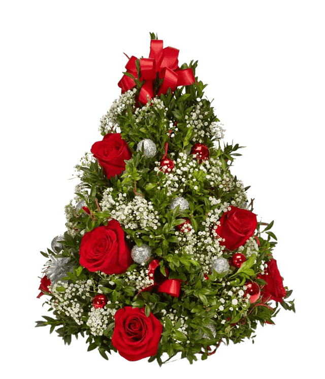 Arvore de Natal e Arranjos de Flores